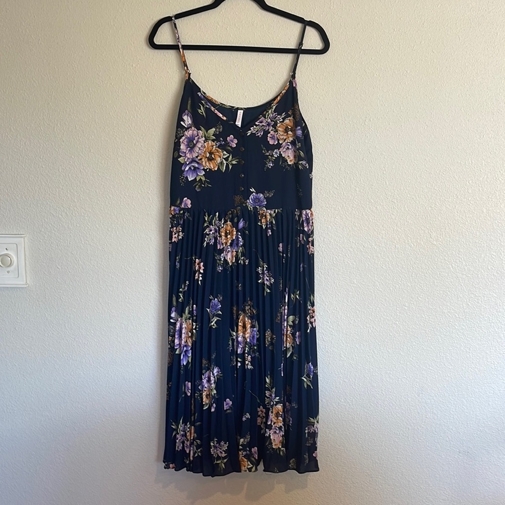 Exhilaration Women’s Navy Floral Dress